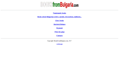 Desktop Screenshot of booksfrombulgaria.com