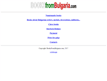 Tablet Screenshot of booksfrombulgaria.com